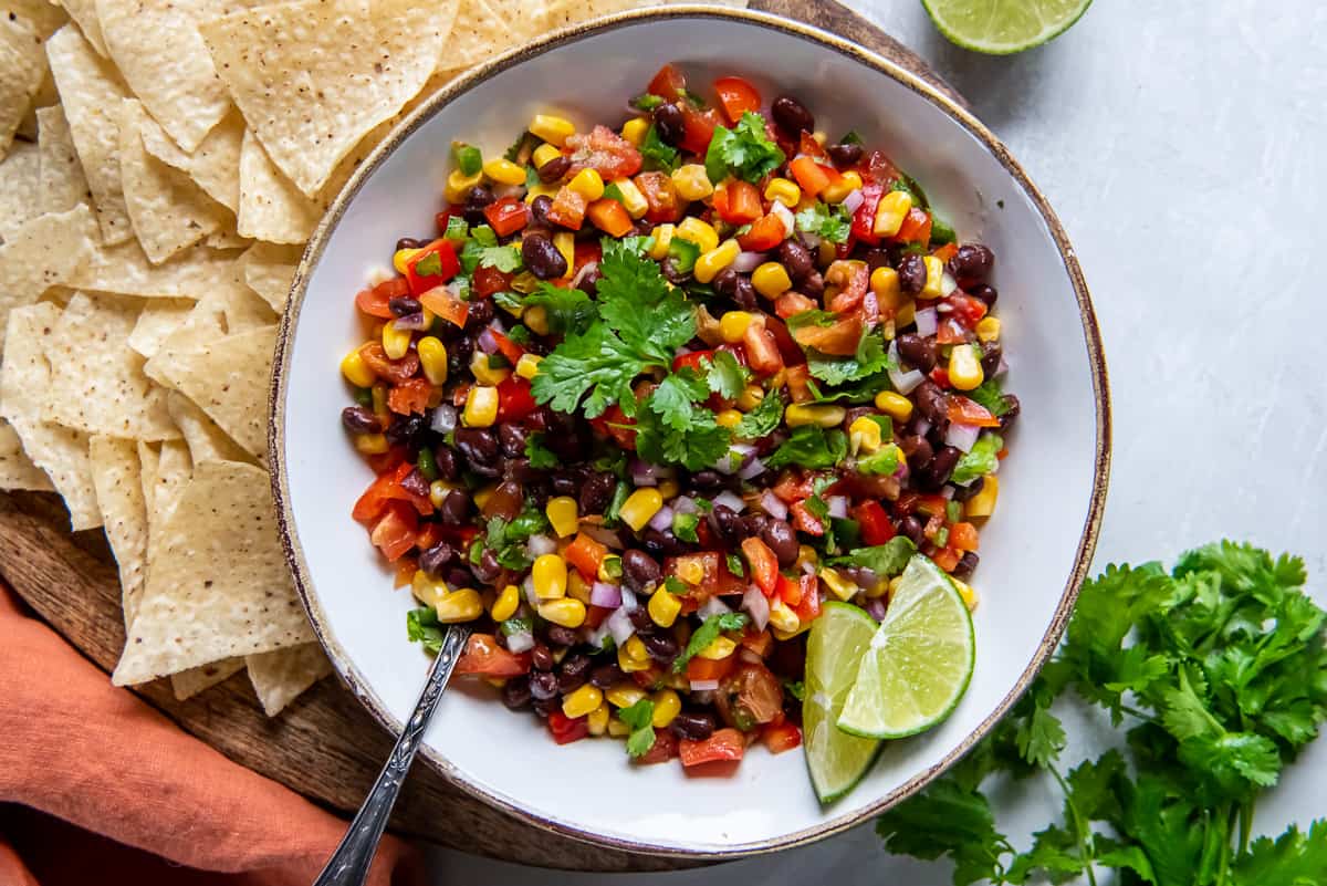Black Bean and Corn Salsa, gluten and dairy-free